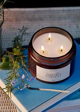 Cintronella, rosemary and watermint outdoor candle 02