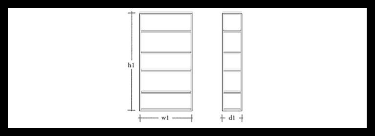 Carter Bookcase, Medium