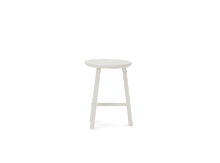 Northwich Painted Stool Silver Birch_Side