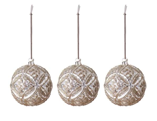 Aurora Antique Bauble Large Set of Three