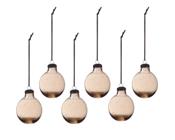 Torrington Glass Bauble Medium Set of Six