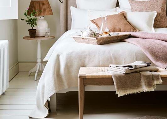 Ardel Linen Bedspread, Small - Natural