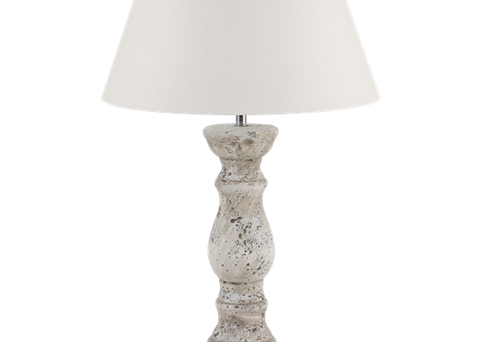 Hanley Antique Grey Pillar Lampstand, Henry And Oliver Table Lamps
