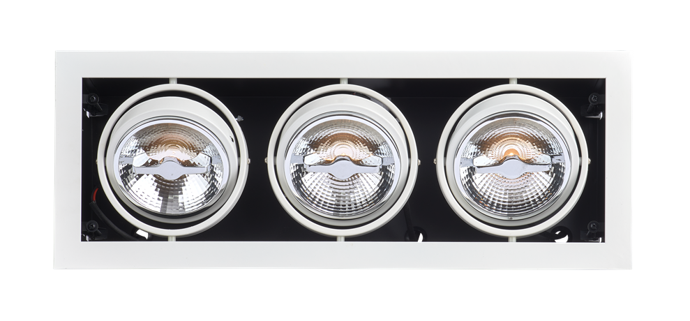 AR111 Surface Mounted Fixture Tripple White 1