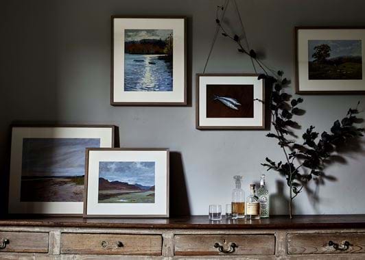 Caledonia print wall