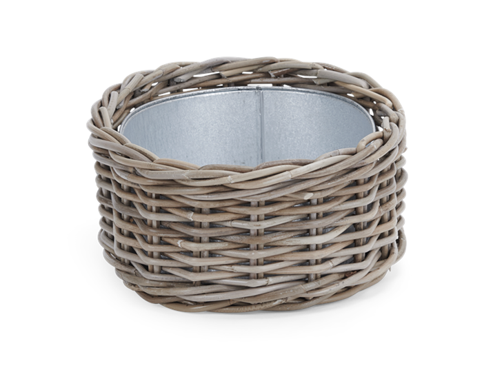 Littleton Oval Zinc Lined Basket