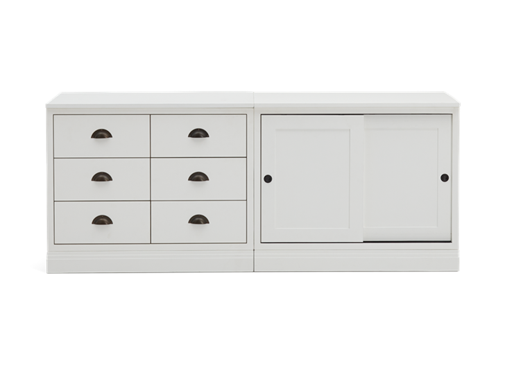 Chawton Double Sideboard - Snow