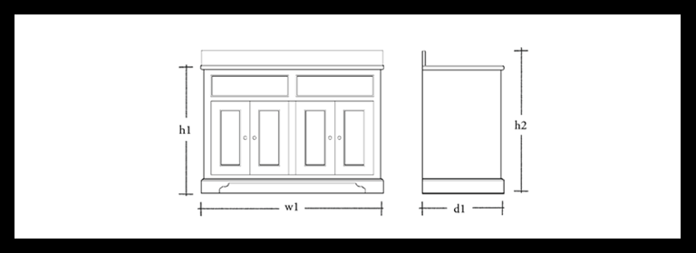 Chichester Undermount Double Door Washstand