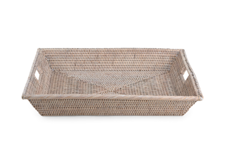 Ashcroft Square Tray Medium Silver Reed_Front