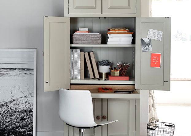 Neptune Chichester Workstation painted in Neptune Old Chalk Paint