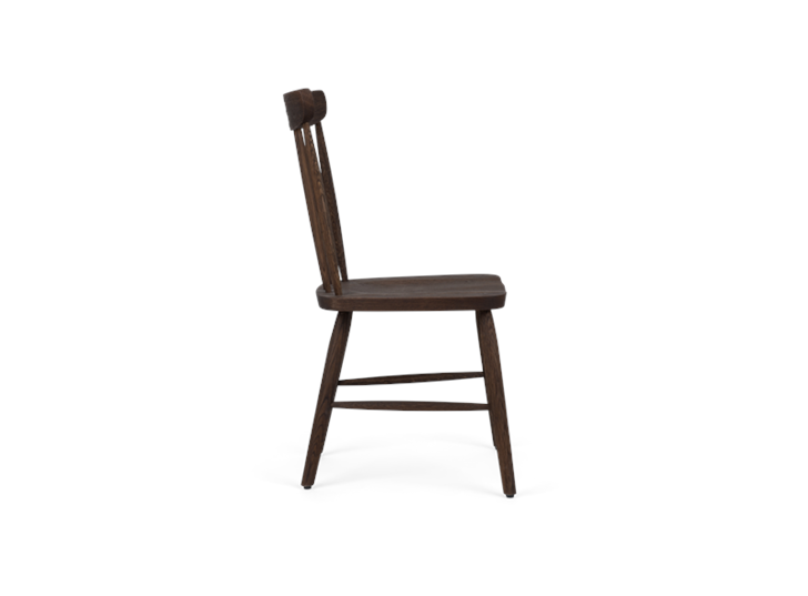 Wardley dining chair, darkened oak, side copy