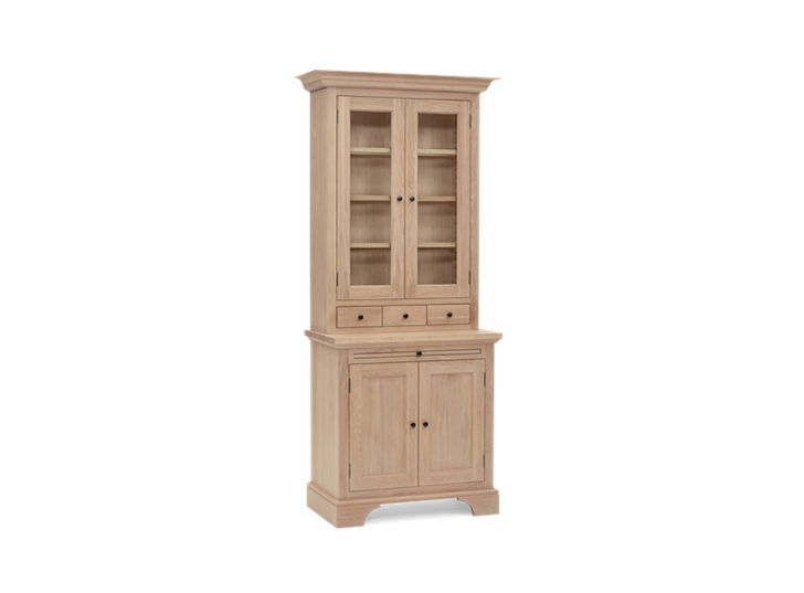 Henley 3ft Glazed Oak Dresser Top 3Q