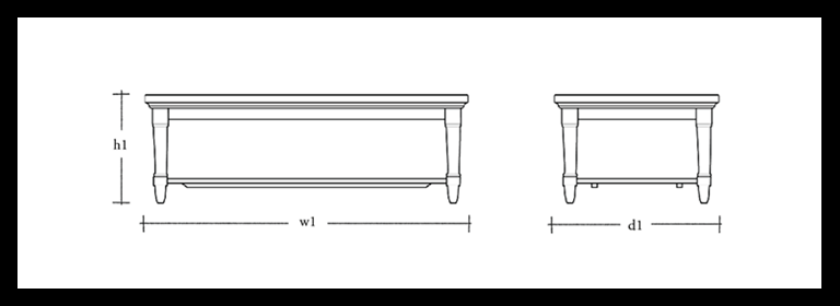 Henley coffee table 120