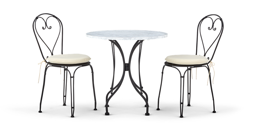 Boscombe Round Tea for Two Set_ Black & Marble