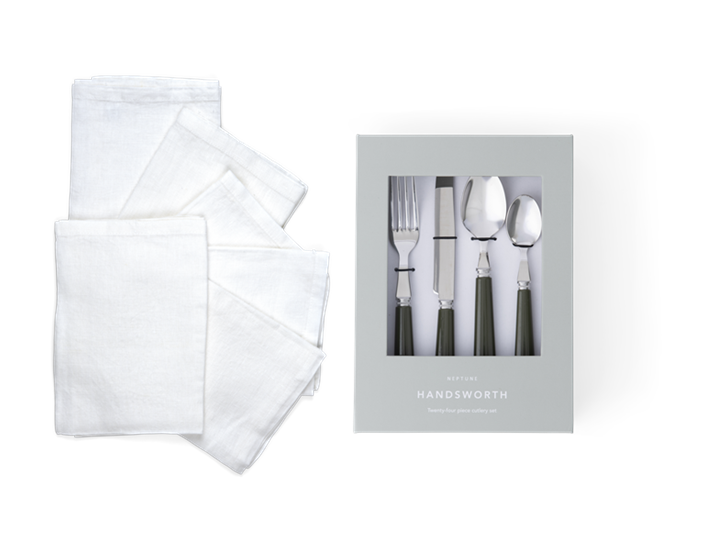 Emily Salt Napkins & Handsworth Olive Option 2
