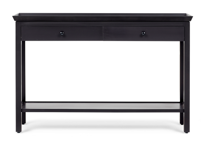 Aldwych large console Warm Black front