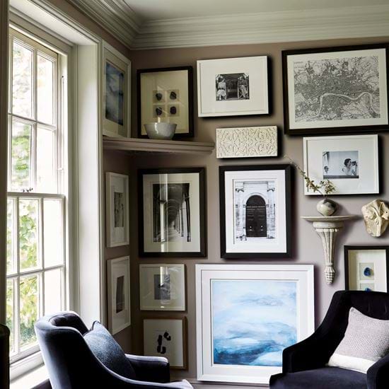 Amelia Armchairs and Print Wall