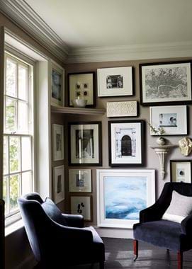 Amelia Armchairs and Print Wall
