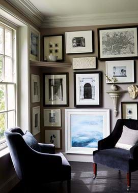 Amelia Armchairs and Print Wall