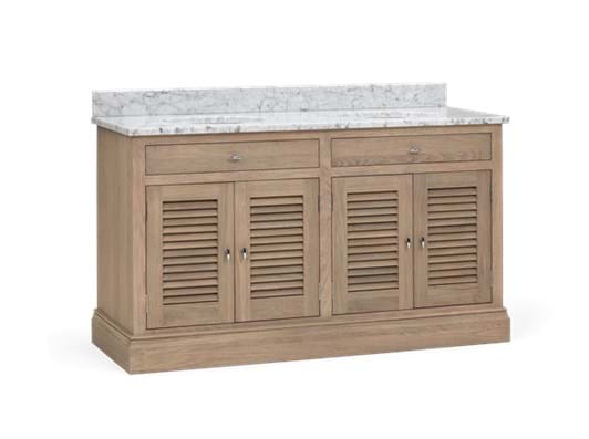 Edinburgh 1490 Dbl Undermount Washstand With Basin-D-Door-VO-Vintage Oak 3Q