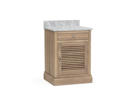 Edinburgh 640 Undermount Washstand With Basin- Right Door-VO-Vintage Oak 3Q 01