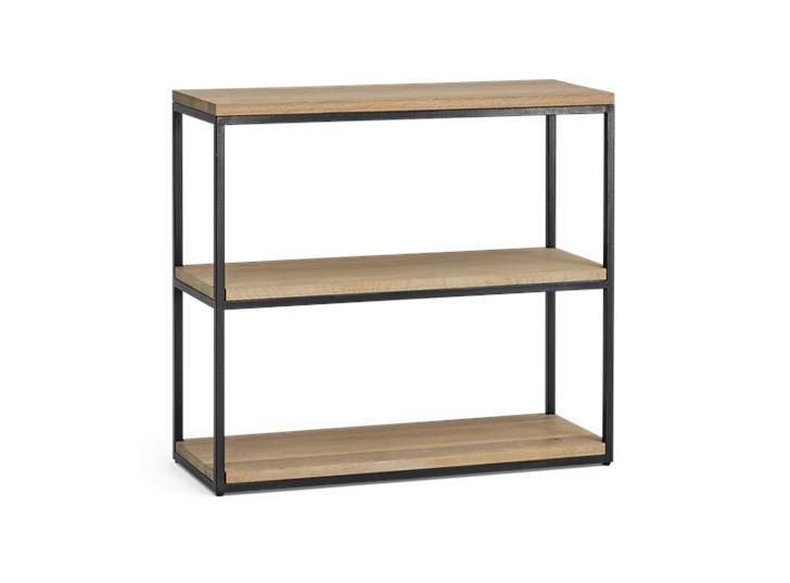 Carter 92 Fitted Shelves Black Steel _ Dark Vintage Oak 3Q copy