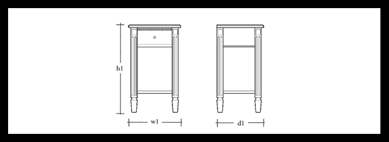 Larsson Bedside Table