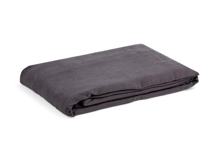 Emily Linen Tablecloth Large Peat_3Quarter
