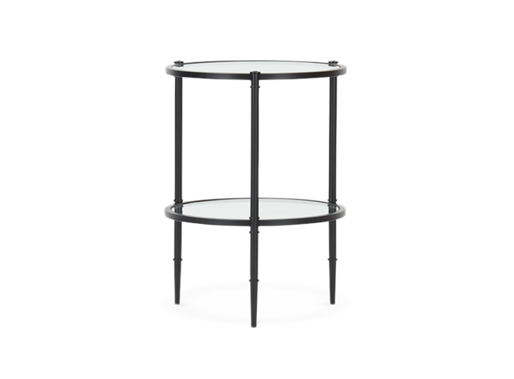 Coniston 42 Tall Round Side Table Black Bronze_Front