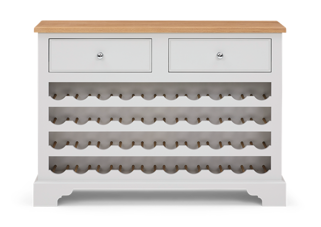 Chichester 4ft Wine Rack Shingle Front