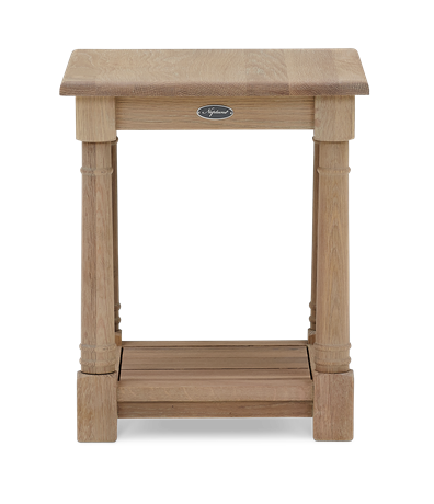 Edinburgh 42 Square Lamp Table Oak Front