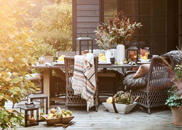 Autumn Bonfire Night Outdoor Table Styling