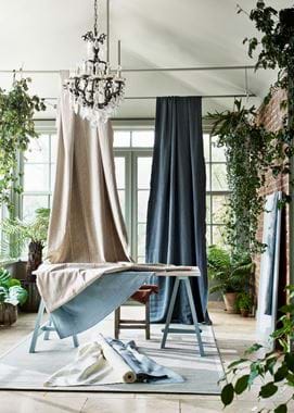 Seasonal fabric installation