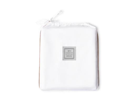 Albertine Flat Sheet Peat Super King_Front