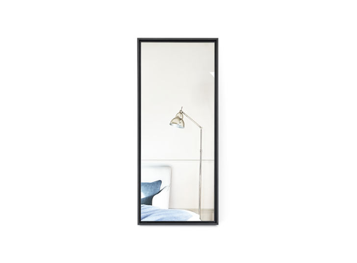 Carter 194 Retangular Mirror - Black Steel 1