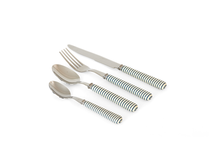 Salcombe cutlery navy stripe unboxed_3quarter
