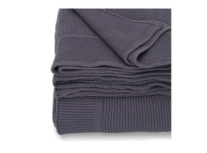 Kingswood Throw Mole Grey_Edge Detail