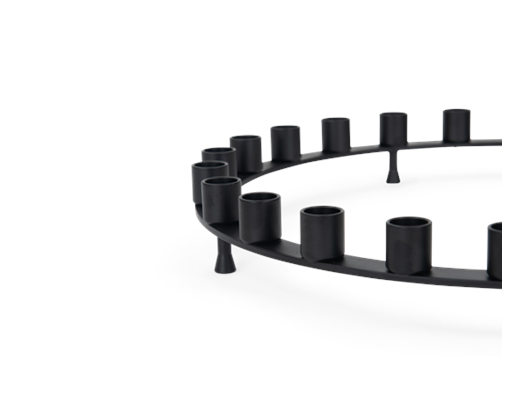 Campden round candle holder, with candle copy