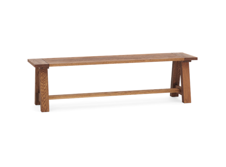 Arundel_150_Bench_Brushed Oak_3Quarter