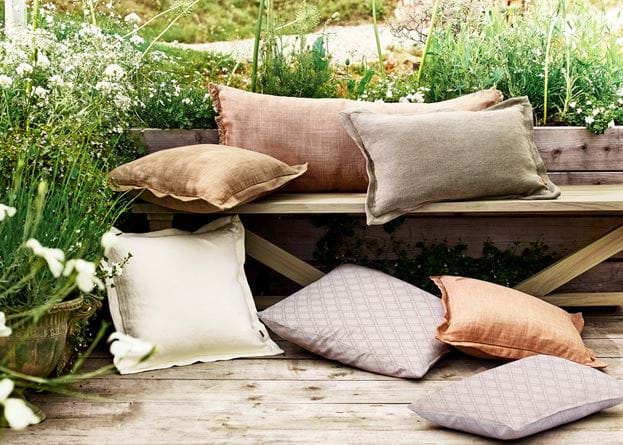 Isabelle cushion on bench