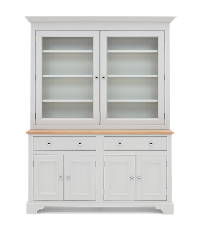 Chichester 5ft Glazed Rack Dresser Top Front