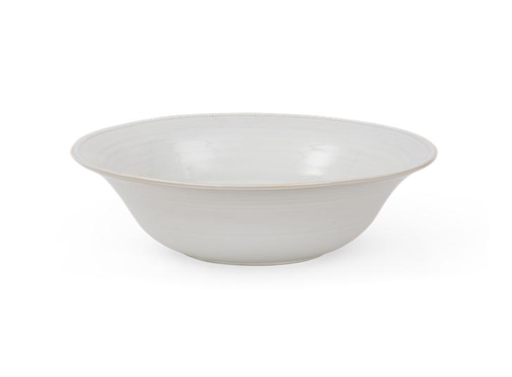 Sutton serving bowl, large, off white, side copy