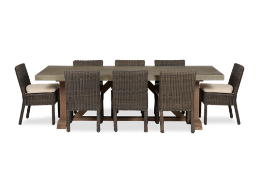 Hove 8-seater set with Toulston chairs