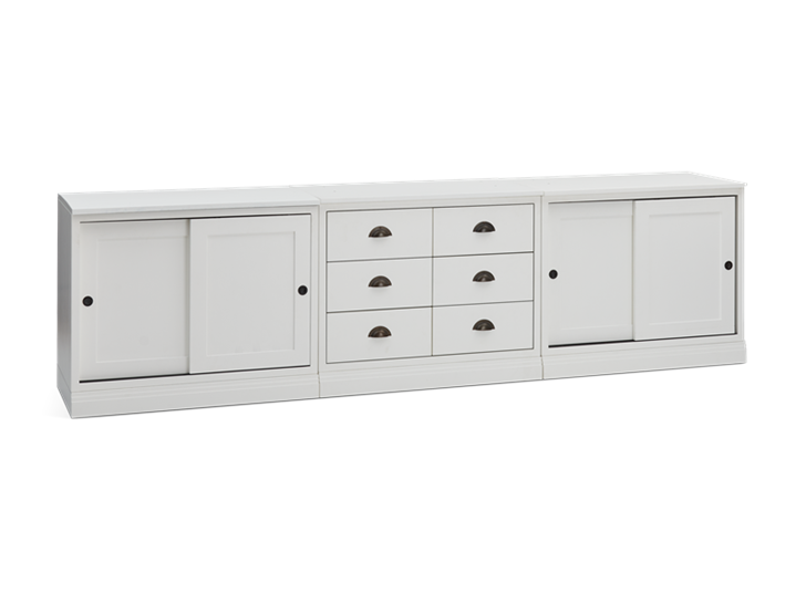 Chawton Triple Sideboard - Snow