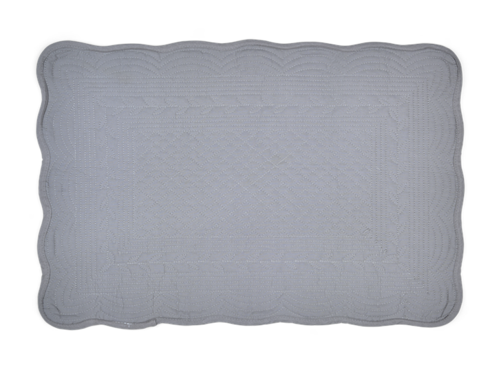 Emily Quilted Placemats Set of 6 Mist_Top