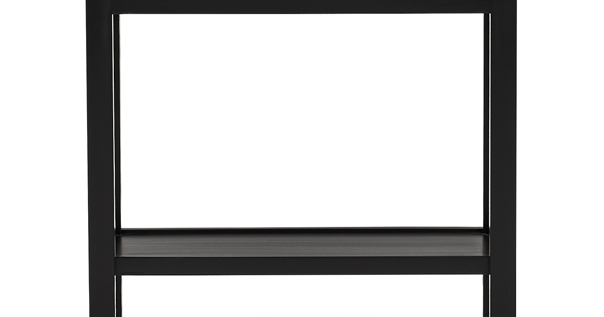 Aldwych Black Rectangular Side Table | Neptune