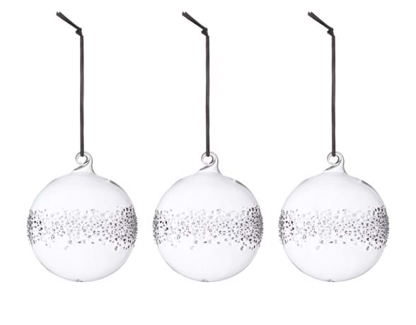 Evelyn Clear Bauble Large Set of Three