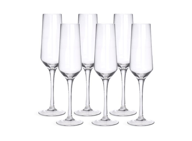 Hoxton Champagne Flutes, Set of 6