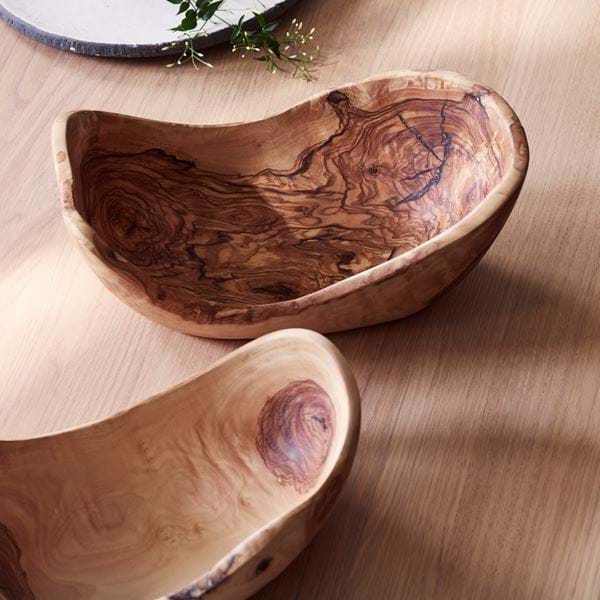 Large Olive Wood Bowl Detail-P_006