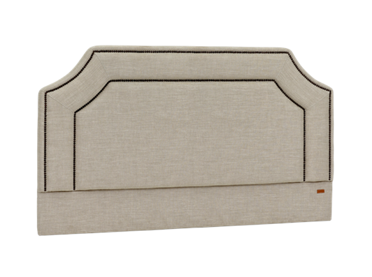 038 Eva Super King Imogen Holkam Sand Headboard 3Q